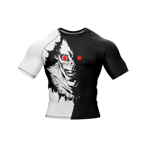 Custom Sublimation Printed Quick Dry Men Rash Guard in Custom Logo MMA Training Rash Guard Grappling Jiu Jitsu BJJ Rashguard - Product Image 4