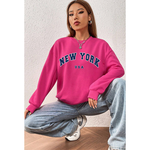 Vente en gros de sweats streetwear pour femmes meilleures ventes 100% coton pulls thermiques légers - Product Image 1