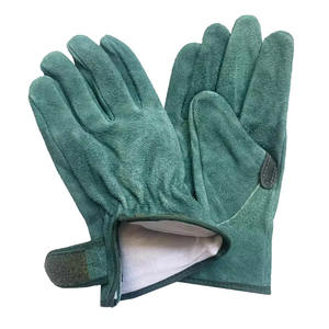 Gants de travail en cuir de vache en cuir fendu Gréeur canadien industriel en cuir Gants de travail robustes et durables pour la protection des mains - Product Image 3