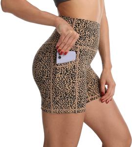 Fitness Sportswear Respirant Biker Shorts Taille Haute Femmes Yoga Shorts Taille Haute Biker Short - Product Image 4