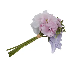 Penoy bunga aster Dahlia buatan buket tangan pernikahan untuk bunga tangan pengantin