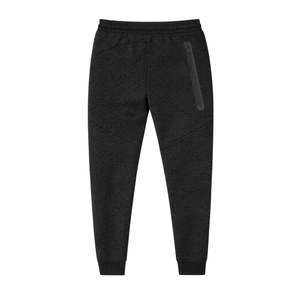 Tuta Sportiva da Uomo in Pile Tecnico con Giacca con Zip e Cappuccio e Pantaloni Jogger, Completo Nero per Allenamento Atletico - Product Image 6