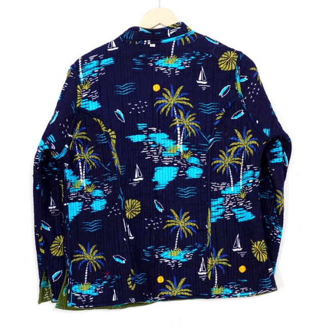 ameri vintage INDIA BLOCK PRINT JACKET Reversible Indian Floral