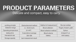 Zunyou Med nhà sử dụng tự kiểm tra thông minh liên tục lượng đường trong máu Màn hình máy đo đường huyết - Product Image 6
