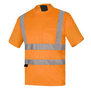 Camiseta de seguridad de ropa de trabajo reflectante certificada por ANSI de grado profesional de alta visibilidad con función a prueba de agua - Product Image 1