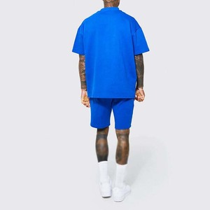 Conjunto de Camiseta y Pantalones Cortos de Verano para Hombre, Diseño Personalizado con Logotipo, 100% Algodón, Talla Grande, Secado Rápido y Transpirable - Product Image 5