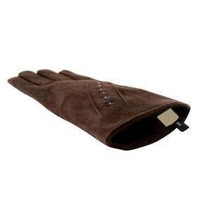OEM Stylish Brown Full-Finger <b>Women's</b> Winter <b>Leather</b> <b>Gloves</b> Casual Multi-functional Pakistan Reasonable Price for Outdoor Use - Product Image 5