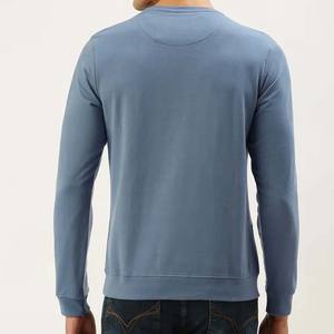 Jersey de gran tamaño personalizado de calidad superior para hombre, sudaderas de algodón de manga larga con cuello redondo, sudaderas básicas para hombre, transpirables 2025 - Product Image 3