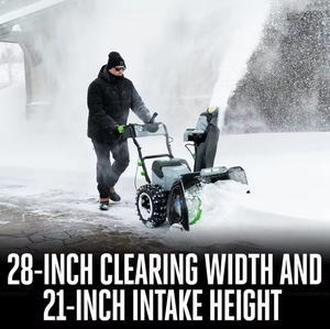 Soplador de Nieve con Motor de 212 cc y 5.9 HP, Lanzador de Nieve de 24 Pulgadas, Transmisión por Disco de Fricción, Arranque Eléctrico de Dos Etapas con Botón - Product Image 2