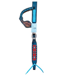 Venta caliente Premium One-Ear Western Tooled Leather Headstall Mejor precio Logotipo personalizado Tallado a mano Tachuela de equitación ecuestre - Product Image 2