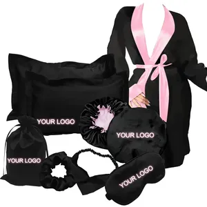 Albornoz de algodón suave de Color personalizado de fábrica para mujer Albornoz de felpa de lujo Albornoz de rayas para adultos Hotel - Product Image 2