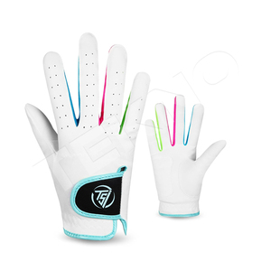 Guantes de golf Fabricación de guantes Mano izquierda derecha Transpirable Malla de rendimiento 3D Guantes de golf de parque de fibra antideslizante - Product Image 2