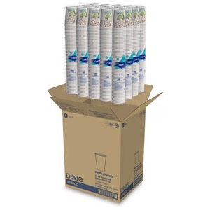 Dixie 561641 12 oz Insulated <b>Plastic</b> Cold <b>Cups</b> (Biodegradable Disposable Eco-Friendly BPA Free 1,000/Case) - Product Image 4