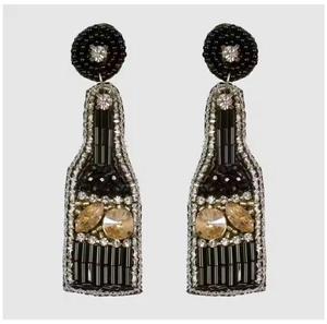 Pendientes de Bordado Multicolores para Mujer, Joyería de Resina, Producto de Moda al por Mayor para Regalos - Product Image 3