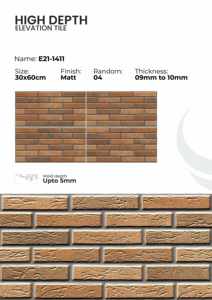 Carreaux de mur extérieurs en porcelaine 300x600 mm, finition mate - Product Image 4