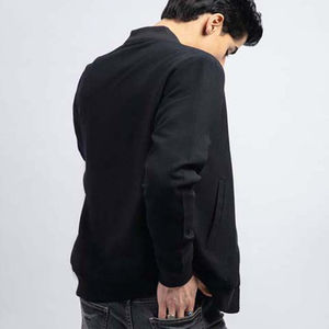 Fabricante de ropa, chaquetas de satén personalizadas para hombres, chaqueta Bomber de primavera Otoño Invierno 2025, chaqueta de béisbol de moda para exteriores para hombres - Product Image 4