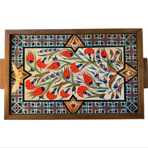 MDF Wooden <b>Enamel</b> Coated Design Serving <b>Tray</b> Hotels & Restaurant Kitchenware Table <b>Tray</b> High Quality - Product Image 1