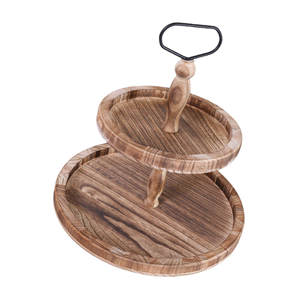 <b>Wood</b> Cake <b>Stand</b> Round Rustic Design Handmade Kitchenware Acacia <b>Wood</b> <b>Cupcake</b> Server <b>Stand</b> At Lowest Price - Product Image 5