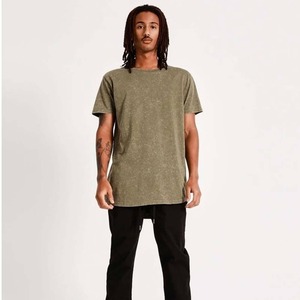 ผู้ชายขนาดใหญ่ผ้าฝ้าย 100% เสื้อยืด 300GSM เฮฟวี่เวทเสื้อยืดขนาดใหญ่ผู้ชายวินเทจกรดล้างเสื้อยืด - Product Image 3