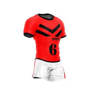 Venta caliente camiseta de rugby personalizada/uniforme de Jersey corto al por mayor nuevos conjuntos de impresión por sublimación estilo popular - Product Image 2