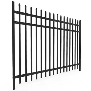 Panneaux de clôture en acier anti-montée avec un style décoratif élégant et une construction tubulaire sécurisée pour de longues limites - Product Image 1