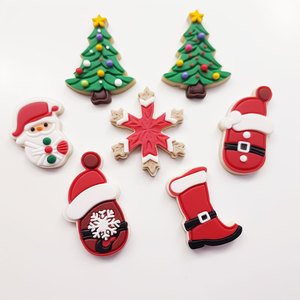 Fashion Jewelry Accessories Cute Custom Soft Pvc <b>Decoration</b> Christmas <b>Shoe</b> Charm - Product Image 3