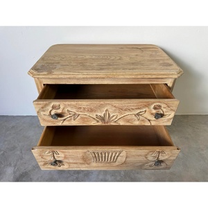 Nachtkastje Davis van mahoniehout, hoge kwaliteit met natuurlijke afwerking voor binnengebruik. - Product Image 3