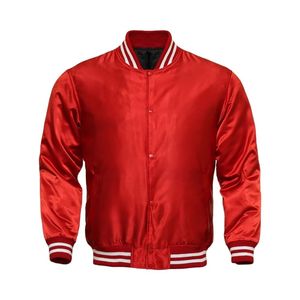 Chaqueta Bomber Unisex Personalizada de la Mejor Calidad, Teñida y Bordada, de Seda y Satén, para Invierno, Estilo Béisbol, Resistente al Viento, Transpirable y Ecológica - Product Image 3