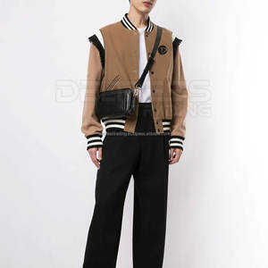 Chaqueta con letras a precio de fábrica para hombre Chaqueta de lona ligera de la mejor venta con cuello levantado para invierno - Product Image 2