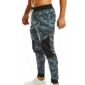 กางเกงลำลองผู้ชาย, กางเกงเชือกรูดมีกระเป๋าใส่วิ่งกางเกงผู้ชายโค้งตรงลายทาง - Product Image 4