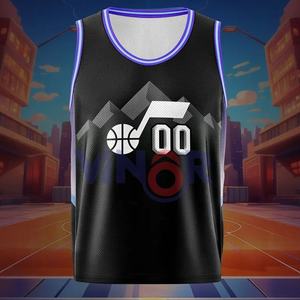 เสื้อกล้ามเล่นกีฬาบาสเก็ตบอลสำหรับเด็กผู้ชายเสื้อกล้ามเล่นกีฬาผ้าโพลีเอสเตอร์พร้อมเสื้อกั๊กแขนกุดออกแบบได้ตามต้องการสำหรับฝึกซ้อม - Product Image 2