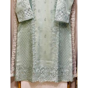 Costumes Salwar Kameez en 3 pièces cousus pour femmes Punjabi, légers, confortables, à séchage rapide, robe de soirée formelle pour mariage - Product Image 6