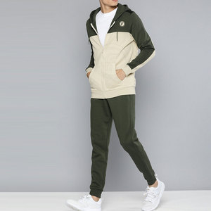 Vente chaude hommes Slim Fit survêtement 100% coton confortable à capuche formation porter fermeture éclair à la mode solide motif pour l'hiver - Product Image 4