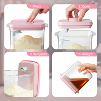 Conteneur de Formule Alimentaire Hermétique en Gros 1000ml, Distributeur de Formule avec Couvercles, Contenants de Stockage Alimentaire Sans BPA, Distributeur de Lait en Poudre