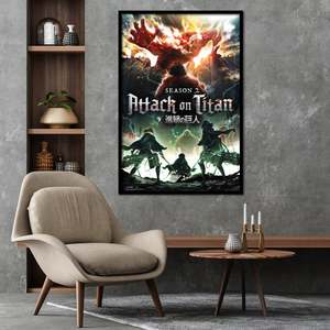 Affiche d'anime Attack on <span class=keywords><strong>Titan</strong></span> - <span class=keywords><strong>Saison</strong></span> <span class=keywords><strong>2</strong></span> - Key Art - Product Image 1