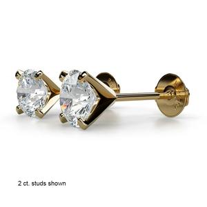 Boucles d'oreilles pendantes en forme de flèche tendance pour enfants, en argent 925, serties de 4 griffes, avec diamant moissanite, cadeau de fiançailles pour un anniversaire - Product Image 1