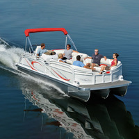 Vente chaude Gonflable En Aluminium Ponton Bateau Croisière De Pêche Sport Navire Moteur Yachting Amateurs PVC Coque Rivière Utilisation