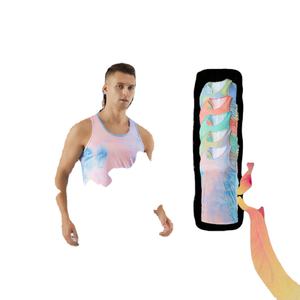 Chaleco de Running Ligero Vintage Personalizado, de Secado Rápido, Transpirable, Tejido, 100% Algodón, Impresión Digital, Unisex - Product Image 2