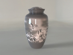 Urne de crémation New Color Humming Bird pour les cendres humaines, y compris le sac en velours gratuit - Product Image 2