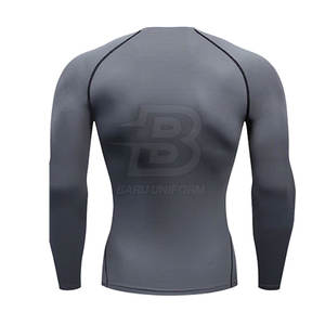 Meilleures ventes : Rashguard respirant à manches longues personnalisable pour hommes, idéal pour l'entraînement et le fitness (vente en gros) - Product Image 2