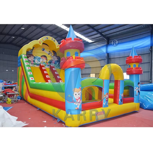 Castillo Inflable Comercial con Tobogán, Brincolín de PVC para Exteriores, Combo Grande con Diseño de Luna, Parque Infantil para Fiestas - Product Image 2
