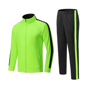 Personnalisable 2 pièces Rugby Football porter veste zippée hauts pantalons hiver automne Fitness exercice vêtements pour l'entraînement et les allumettes - Product Image 3
