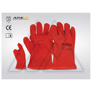 ถุงมือหนังวัวหนาทนความร้อนออกแบบโลโก้ได้ตามต้องการถุงมือเคลือบยางกันไฟช้อปปิ้งออนไลน์สำหรับผู้ใหญ่ - Product Image 6