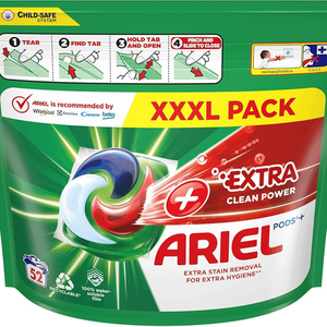 Cápsulas de lavado Ariel 3 en 1 All-in-1 Pods 104 lavados (2x52 cápsulas) Limpieza profunda con eliminación de manchas extra Poder de limpieza - Product Image 3