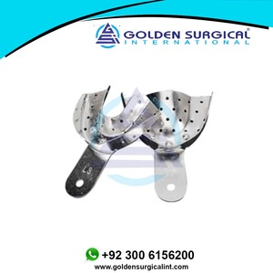 Plateaux d'empreinte dentaire en métal personnalisés, en alliage d'aluminium, quart, antérieur, petit, moyen, grand - Product Image 4