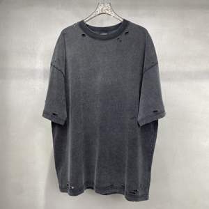 T-shirt graphique surdimensionné délavé à l'acide avec logo personnalisé Streetwear Vêtements pour hommes des fabricants - Product Image 5