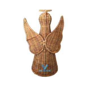 Adorno navideño de ratán de algas marinas de estilo rústico hecho a mano decoración colgante para el hogar - Product Image 5