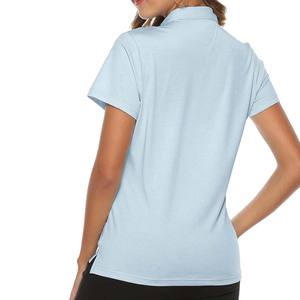 Vente chaude Logo OEM Personnalisé Meilleure Qualité Slim Fit Femmes Polo Chemise Casual Wear Femmes Manches Courtes Polos Fabriqué Au Pakistan - Product Image 3
