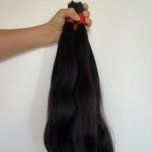 ผมมนุษย์เรมีอินเดียธรรมชาติแบบ100% | จำนวนมาก | เครื่องจักรสองชั้น | สำหรับทุกสี | เนื้อนุ่ม | ขายส่ง - Product Image 2