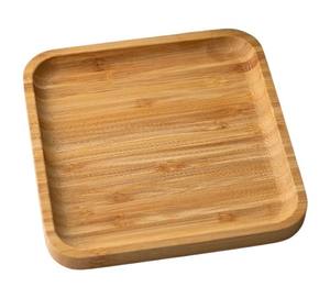 Plateau de service en bois rond de luxe moderne pour la maison, hôtel, mariage, chandelier, assiettes et plateaux de service décoratifs - Product Image 3